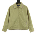 Polo Ralph Lauren Men's Light Green Harrington Jacket with Check-Trim Collar