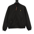 Polo Ralph Lauren Men's Black Classic‑Fit Twill Signature Pony Harrington Jacket