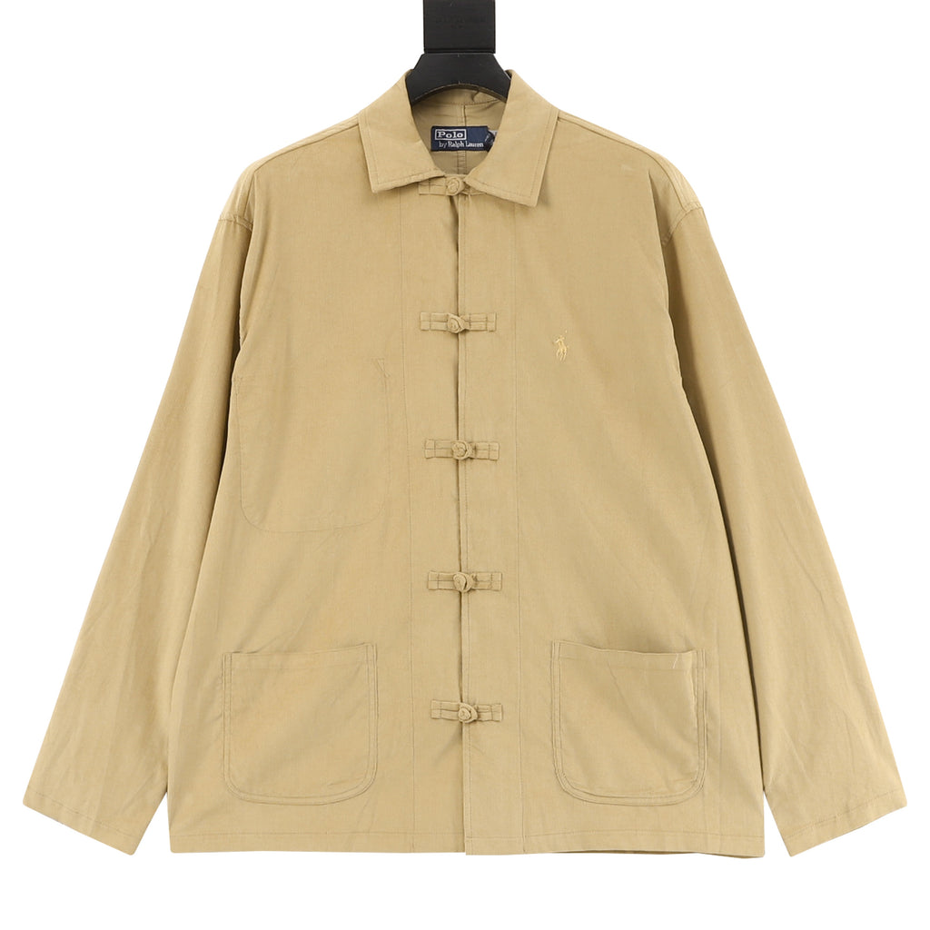 Polo Ralph Lauren Men's Classic-Fit Cotton Shirt Jacket in Khaki