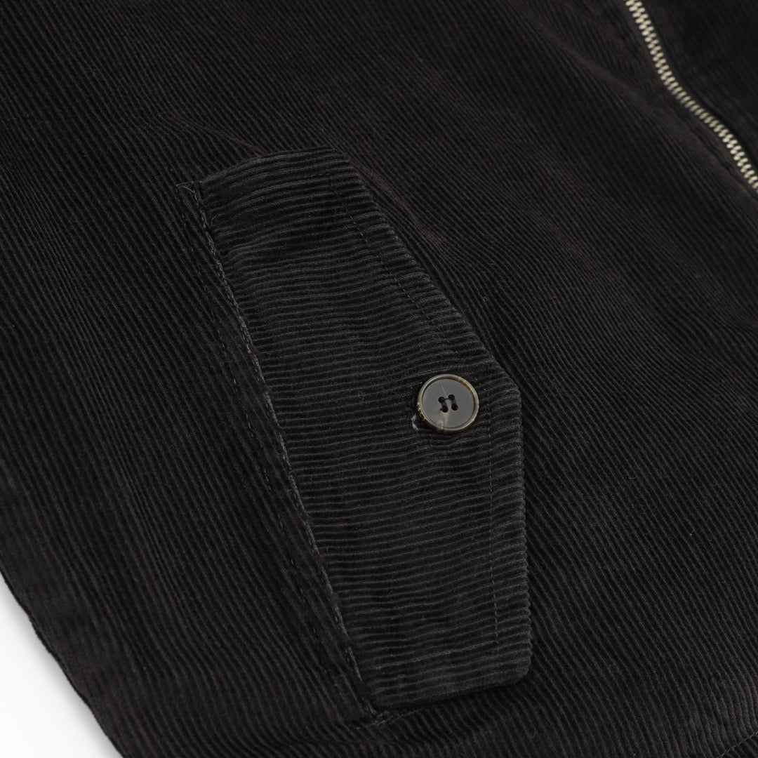 Polo Ralph Lauren Men's Black Classic-Fit Corduroy Harrington Jacket