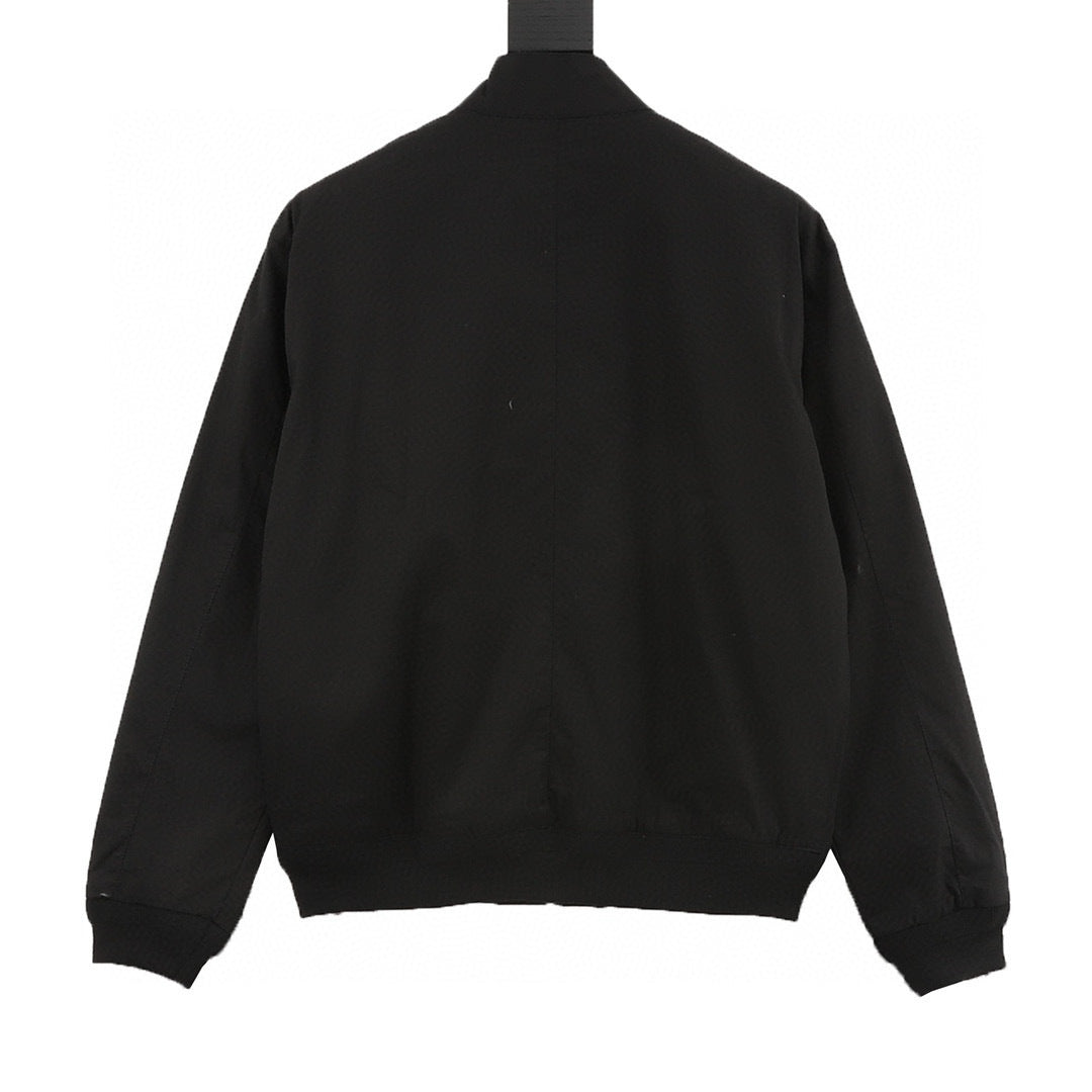 Polo Ralph Lauren Men's Black Classic‑Fit Twill Signature Pony Harrington Jacket
