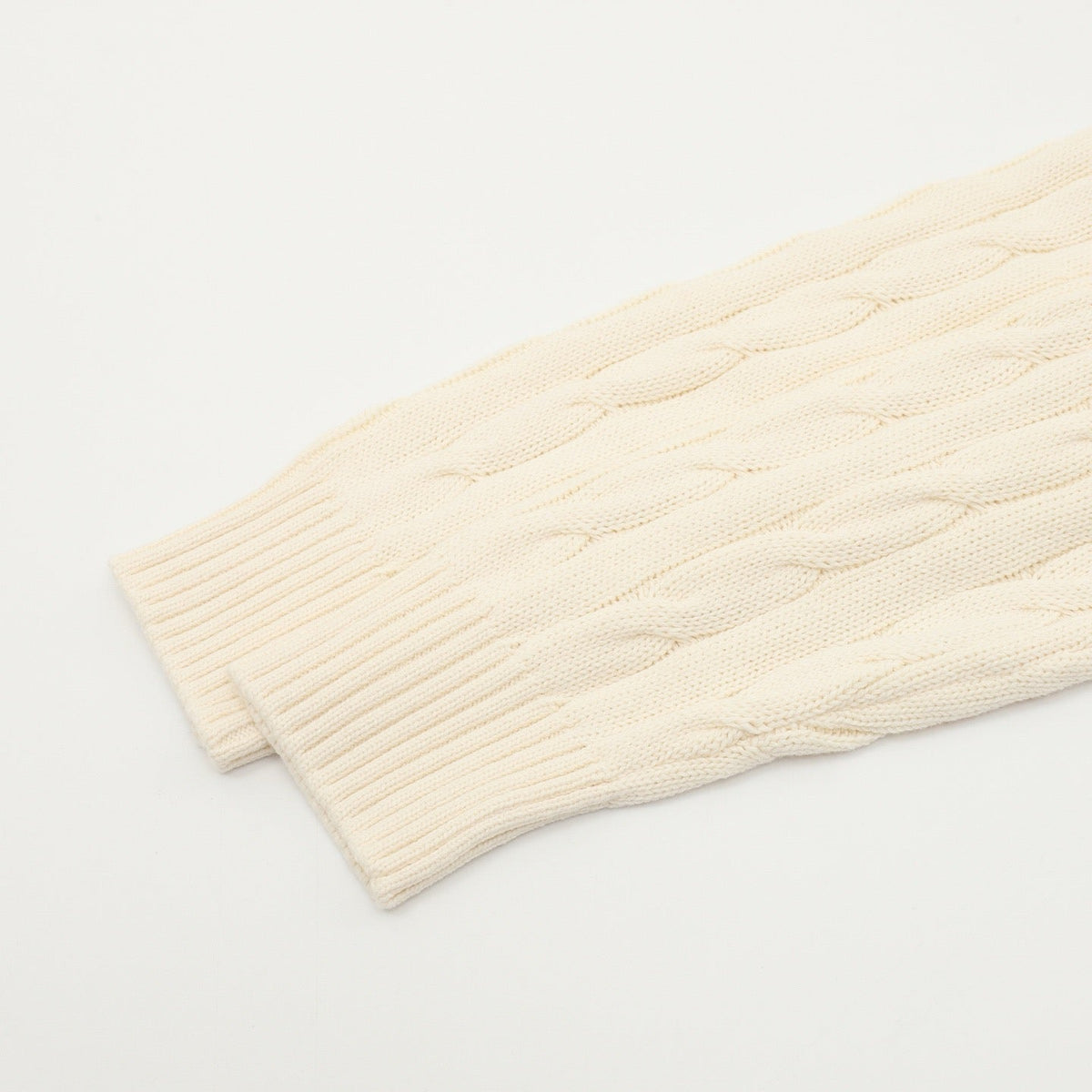 Polo Ralph Lauren Men's Cream Cable-Knit Full-Zip Cardigan