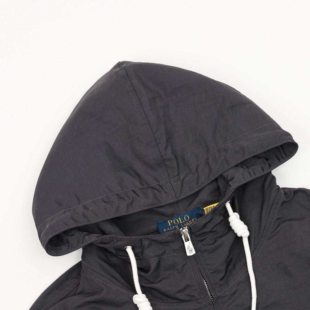Polo Ralph Lauren Men's Black Hooded Full-Zip Windbreaker