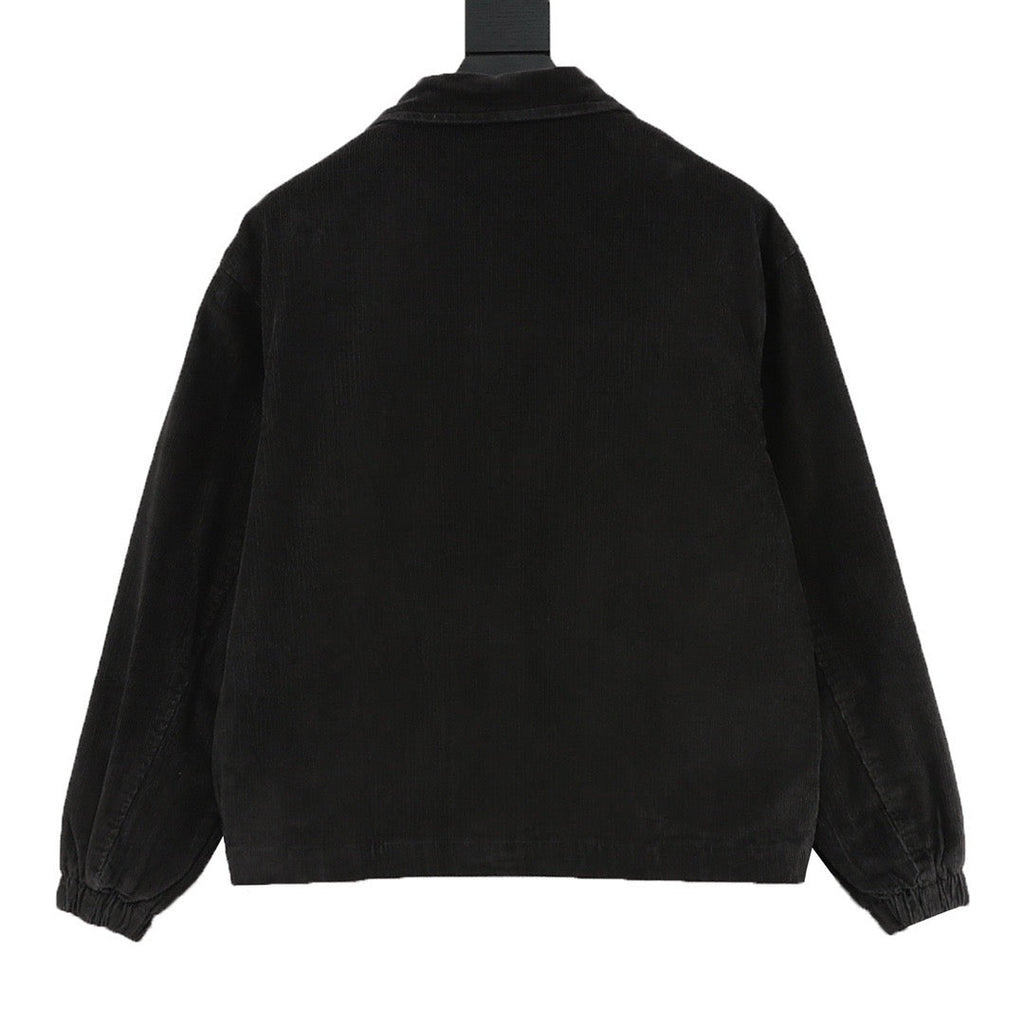 Polo Ralph Lauren Men's Black Classic-Fit Corduroy Harrington Jacket