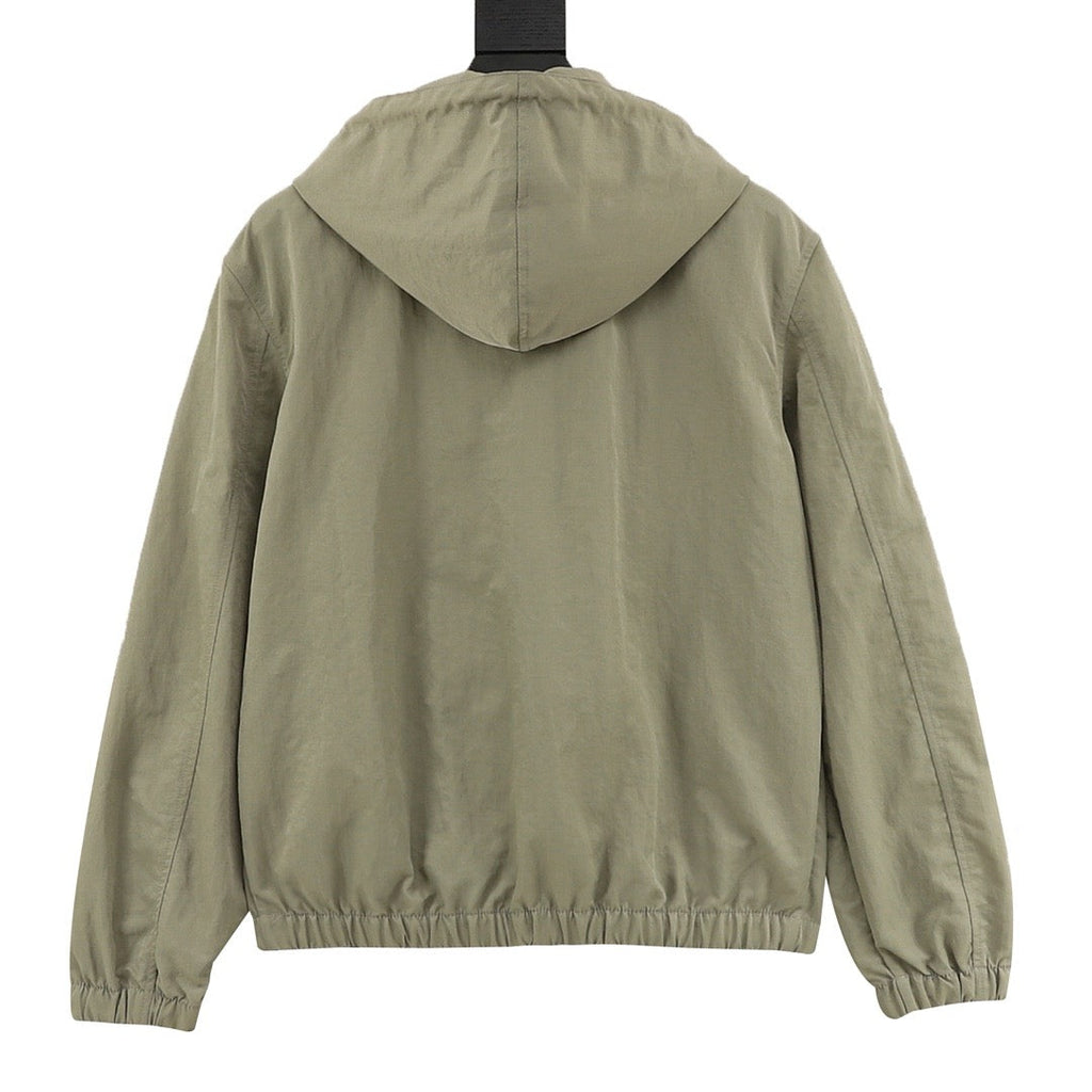 Polo Ralph Lauren Men's Sage Green Hooded Full-Zip Windbreaker