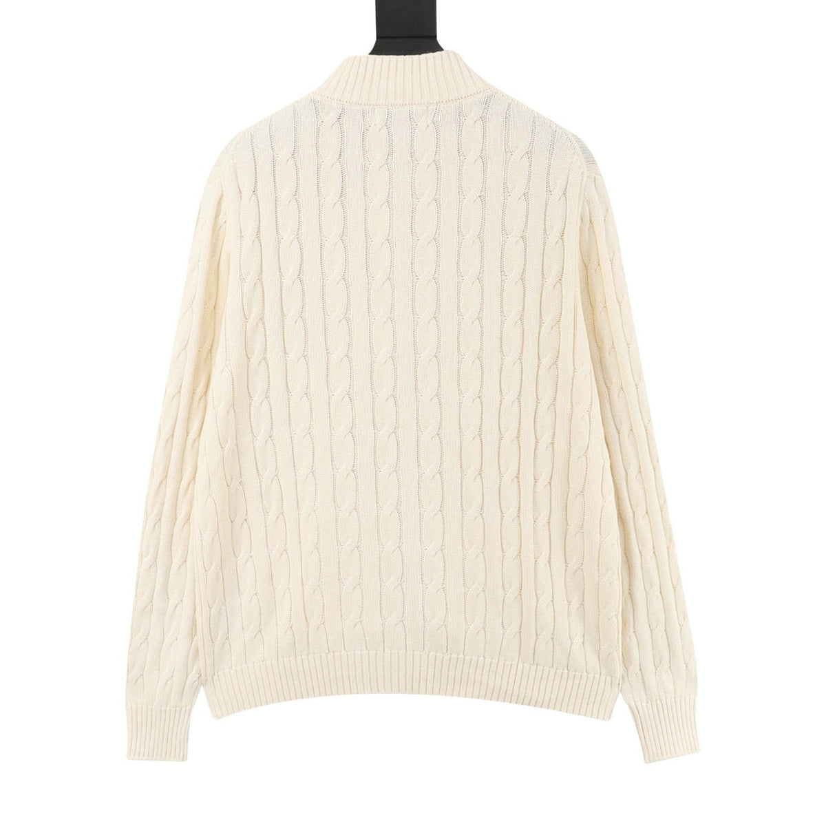 Polo Ralph Lauren Men's Cream Cable-Knit Full-Zip Cardigan