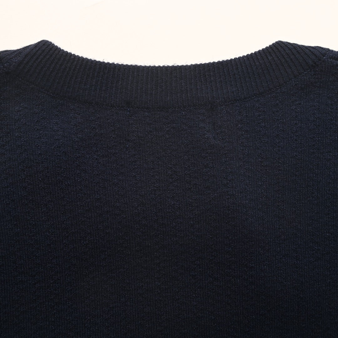 Polo Ralph Lauren Classic‑Fit Navy Crew Neck Knit Sweater