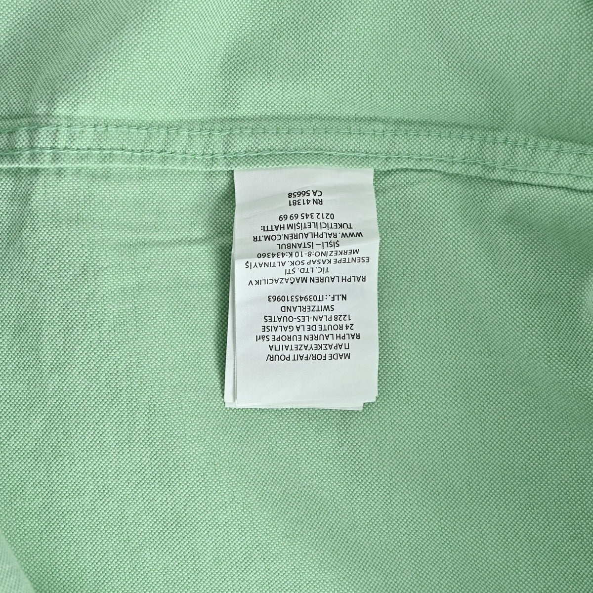 Polo Ralph Lauren Classic‑Fit Series Light Green Oxford Long Sleeve Shirt