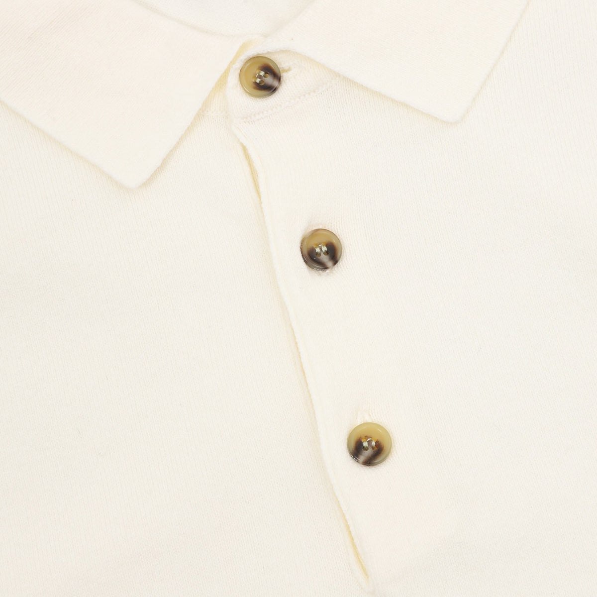 Polo Ralph Lauren Classic‑Fit Cream Knit Long Sleeve Polo Shirt