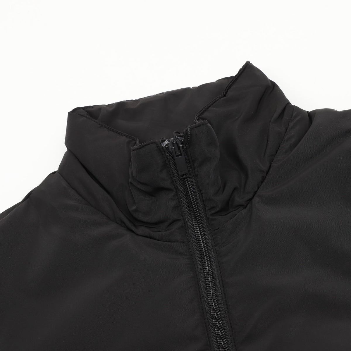 Saint Laurent Paris Stand‑Collared Padded Jacket Black