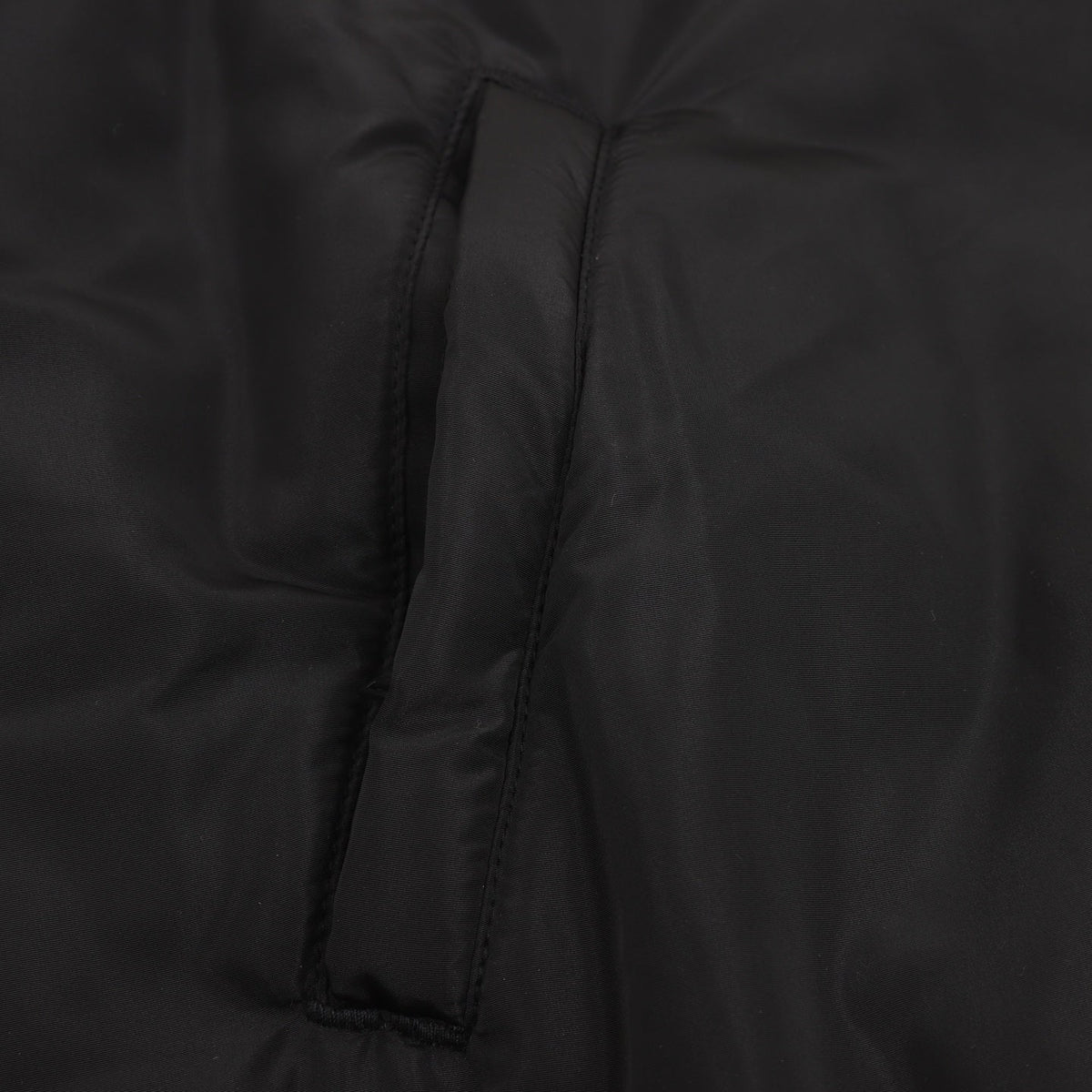 Saint Laurent Paris Stand‑Collared Padded Jacket Black