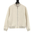 Louis Vuitton Paris Embroidered Suede‑Effect Bomber Jacket Off‑White