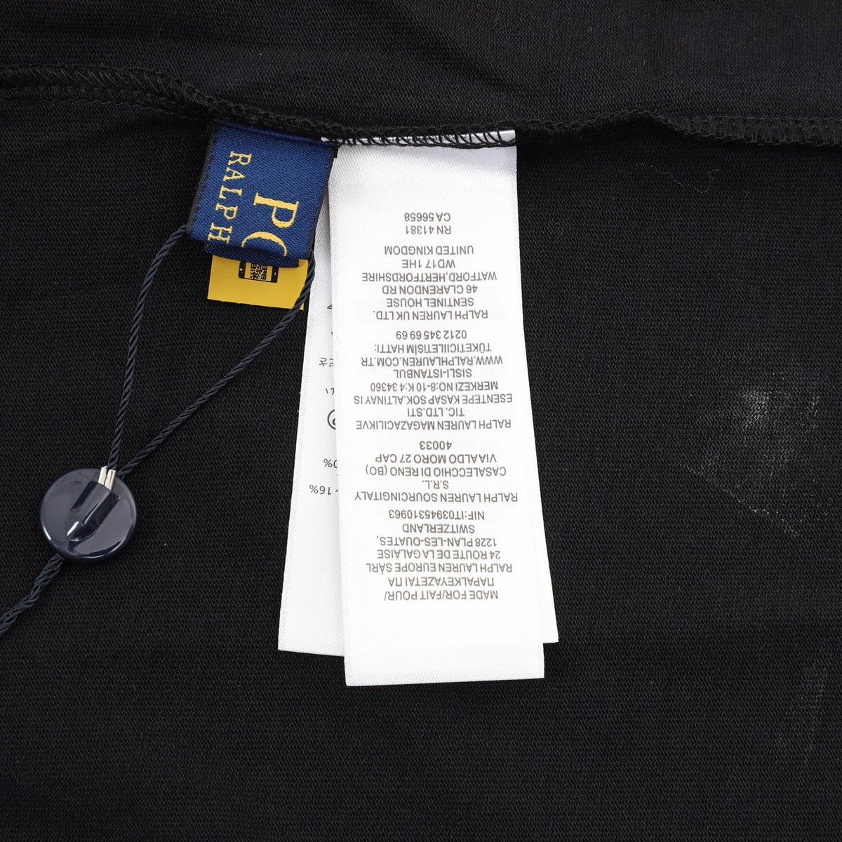 Polo Ralph Lauren Polo Bear Classic Fit Black Cotton Short‑Sleeve T‑Shirt