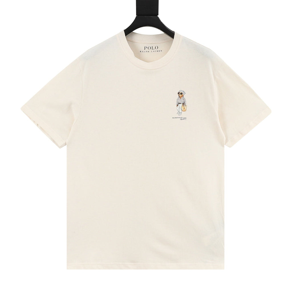 Polo Ralph Lauren Polo Bear Classic Fit Cream Cotton Short‑Sleeve T‑Shirt