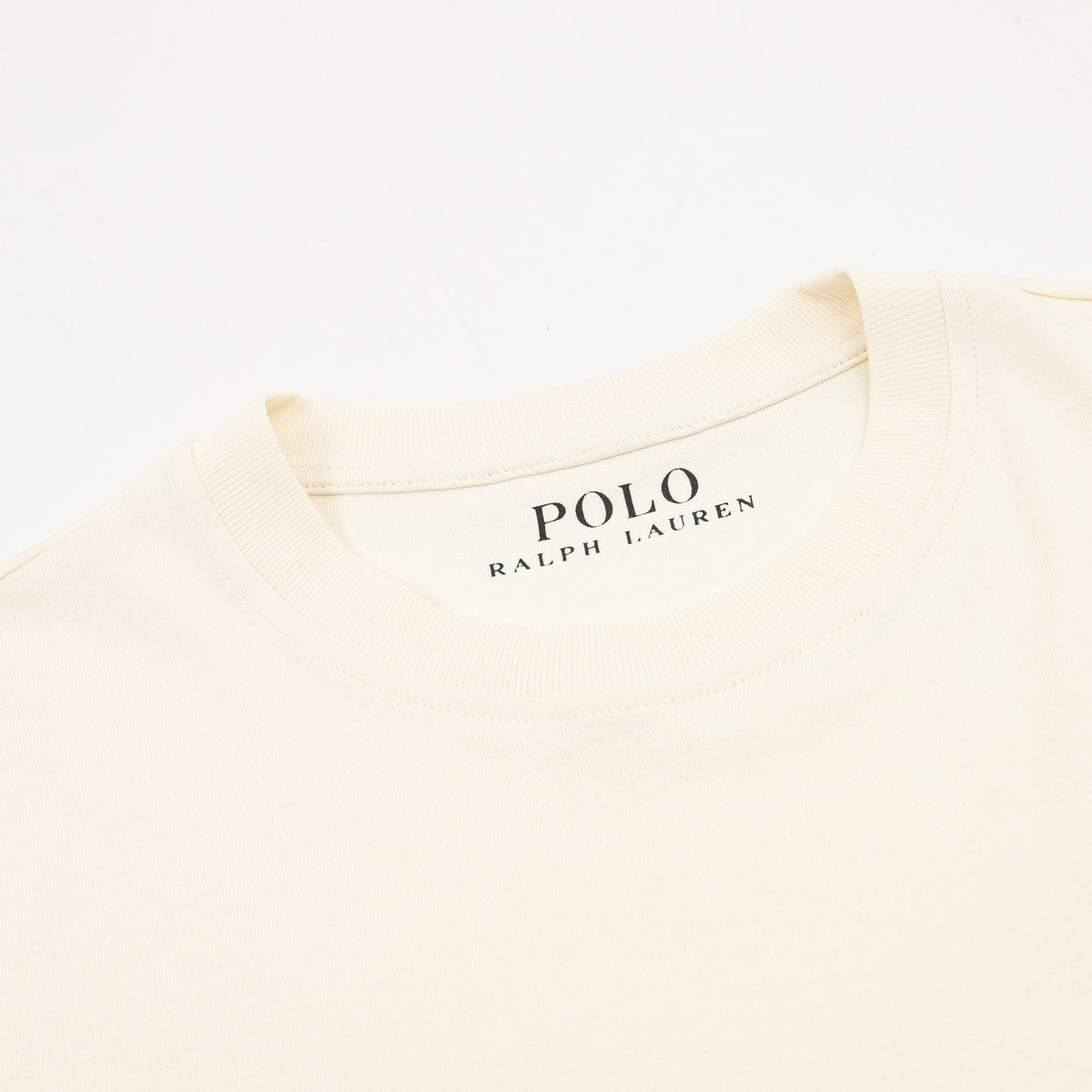 Polo Ralph Lauren Polo Bear Classic Fit Cream Cotton Short‑Sleeve T‑Shirt