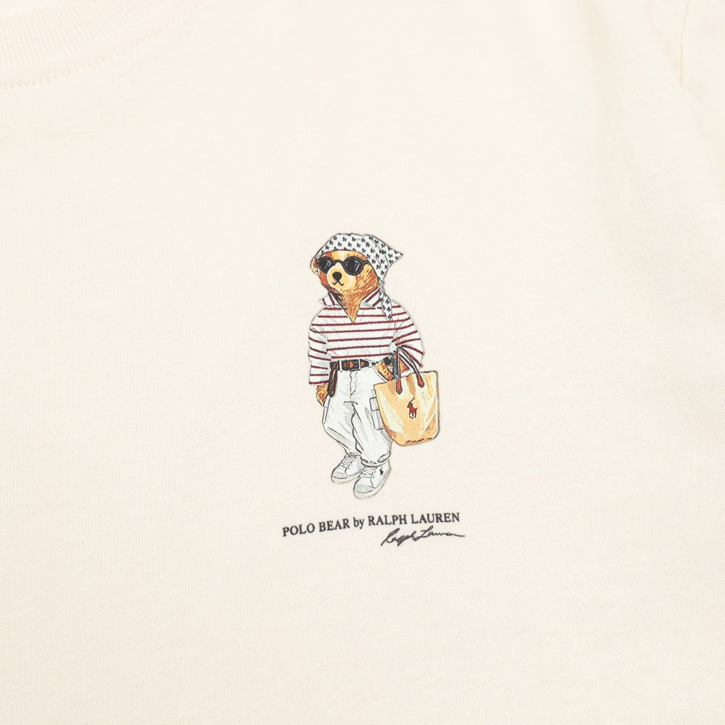 Polo Ralph Lauren Polo Bear Classic Fit Cream Cotton Short‑Sleeve T‑Shirt