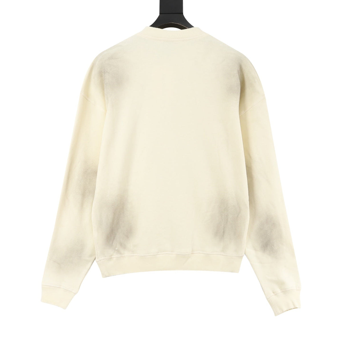 Acne Studios Logo Print Cream Henley Sweatshirt