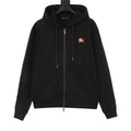 Burberry Equestrian Knight Logo Black Full Zip Hoodie