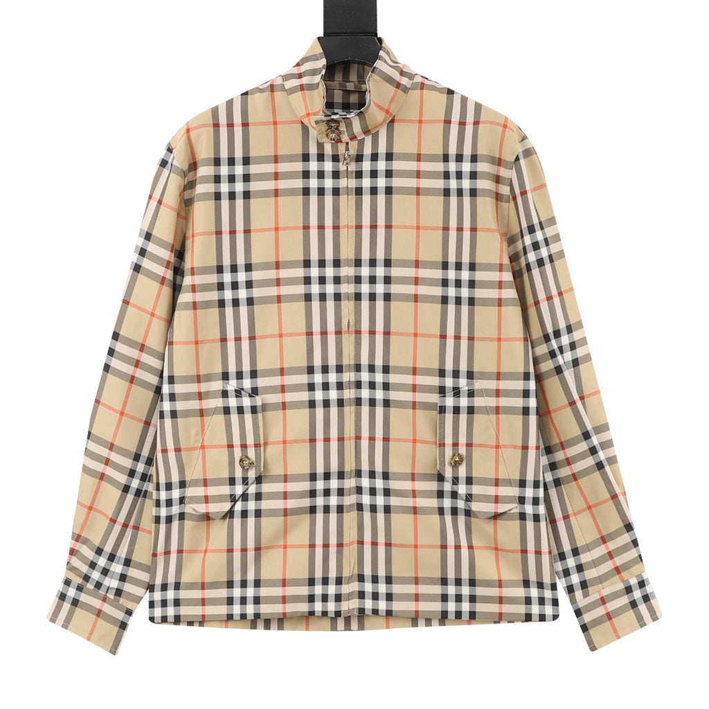 Burberry Vintage Check Stand Collar Zip Jacket
