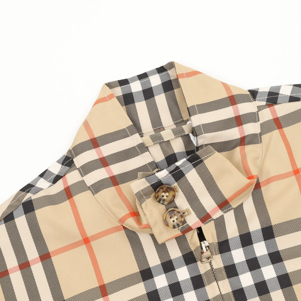 Burberry Vintage Check Stand Collar Zip Jacket