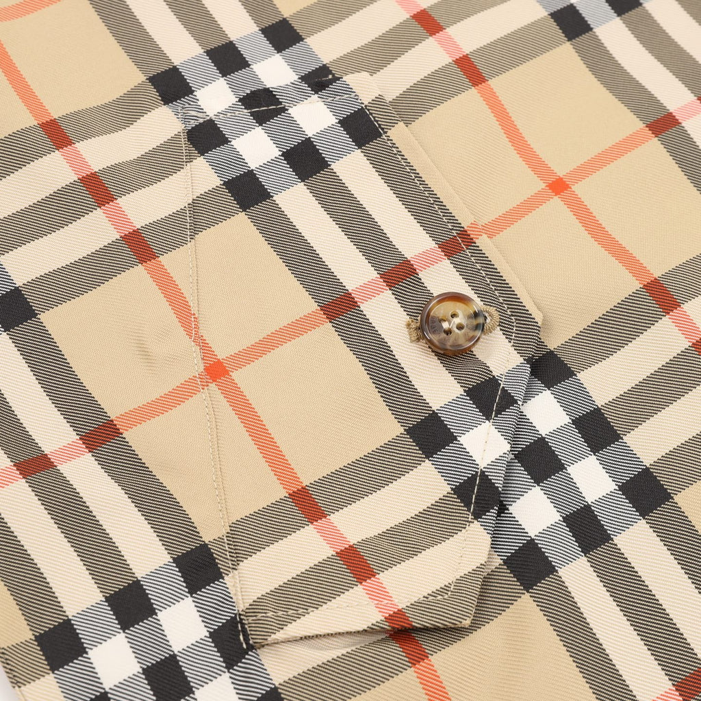 Burberry Vintage Check Stand Collar Zip Jacket