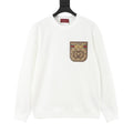 Gucci GG Canvas Pocket Horsebit Crewneck Sweatshirt White