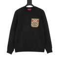 Gucci GG Canvas Pocket Horsebit Crewneck Sweatshirt Black