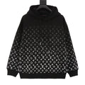 Louis Vuitton Gradient Monogram Print Hoodie Black