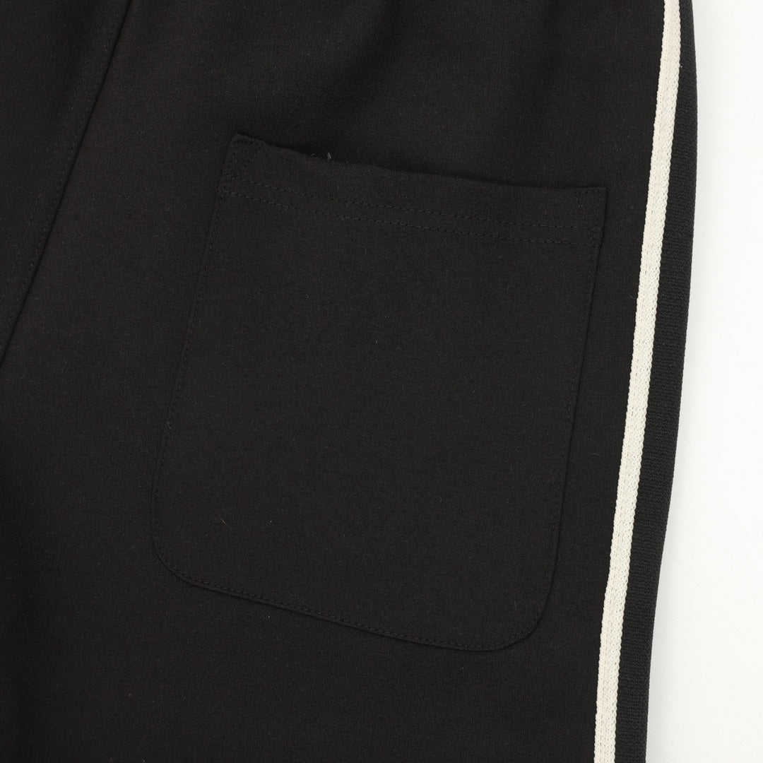 Gucci Side Stripe Logo Embroidered Jogger Pants Black