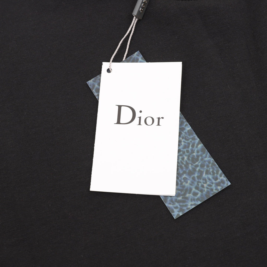 Dior Clover Embroidered Crew Neck Sweatshirt Black