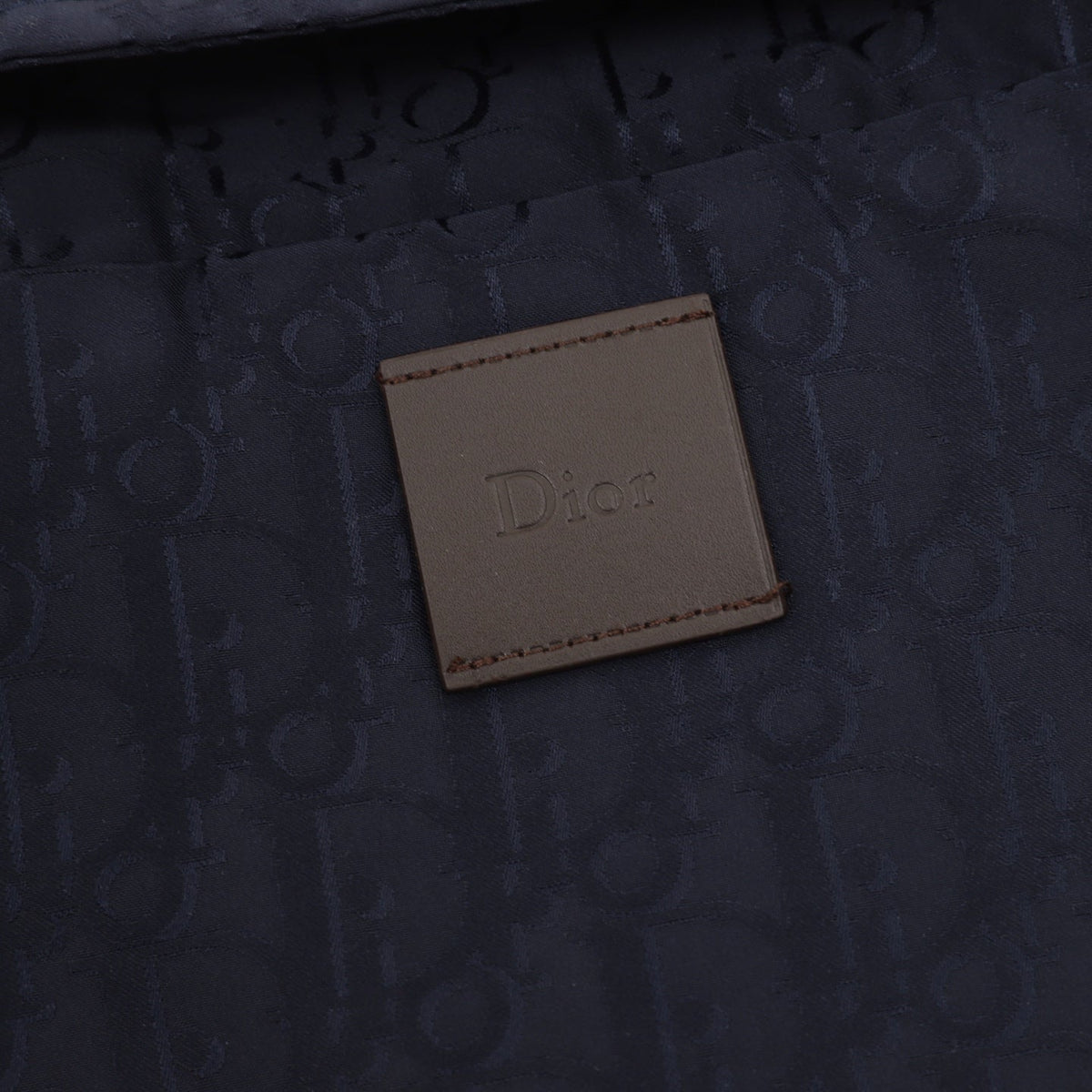 Dior Oblique Jacquard Coach Jacket Navy Blue