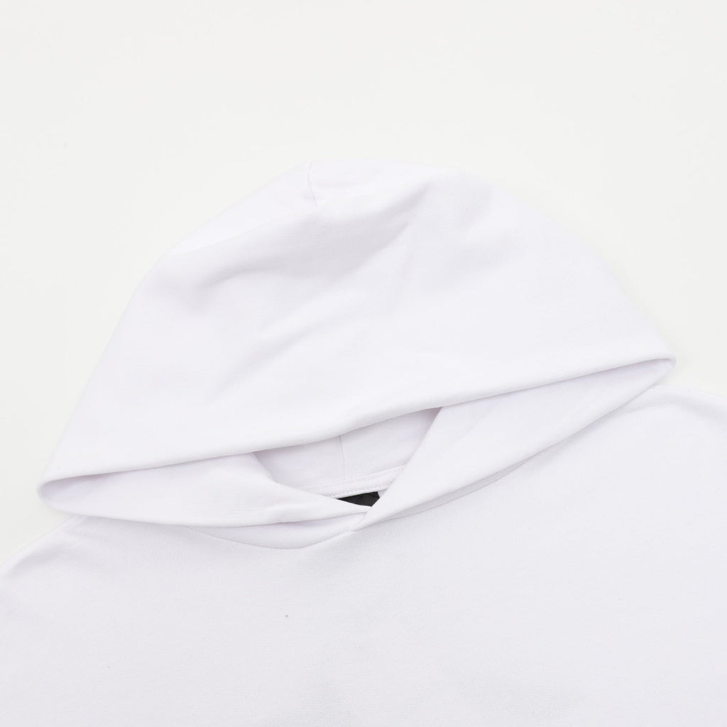 Balenciaga 3B Sports Icon Series White Embroidered Logo Hoodie