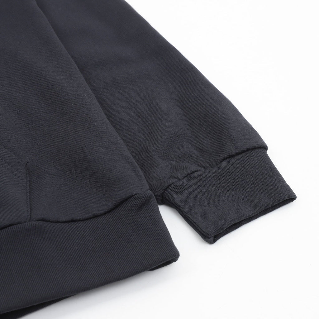 Balenciaga 3B Sports Icon Series Black Embroidered Logo Hoodie