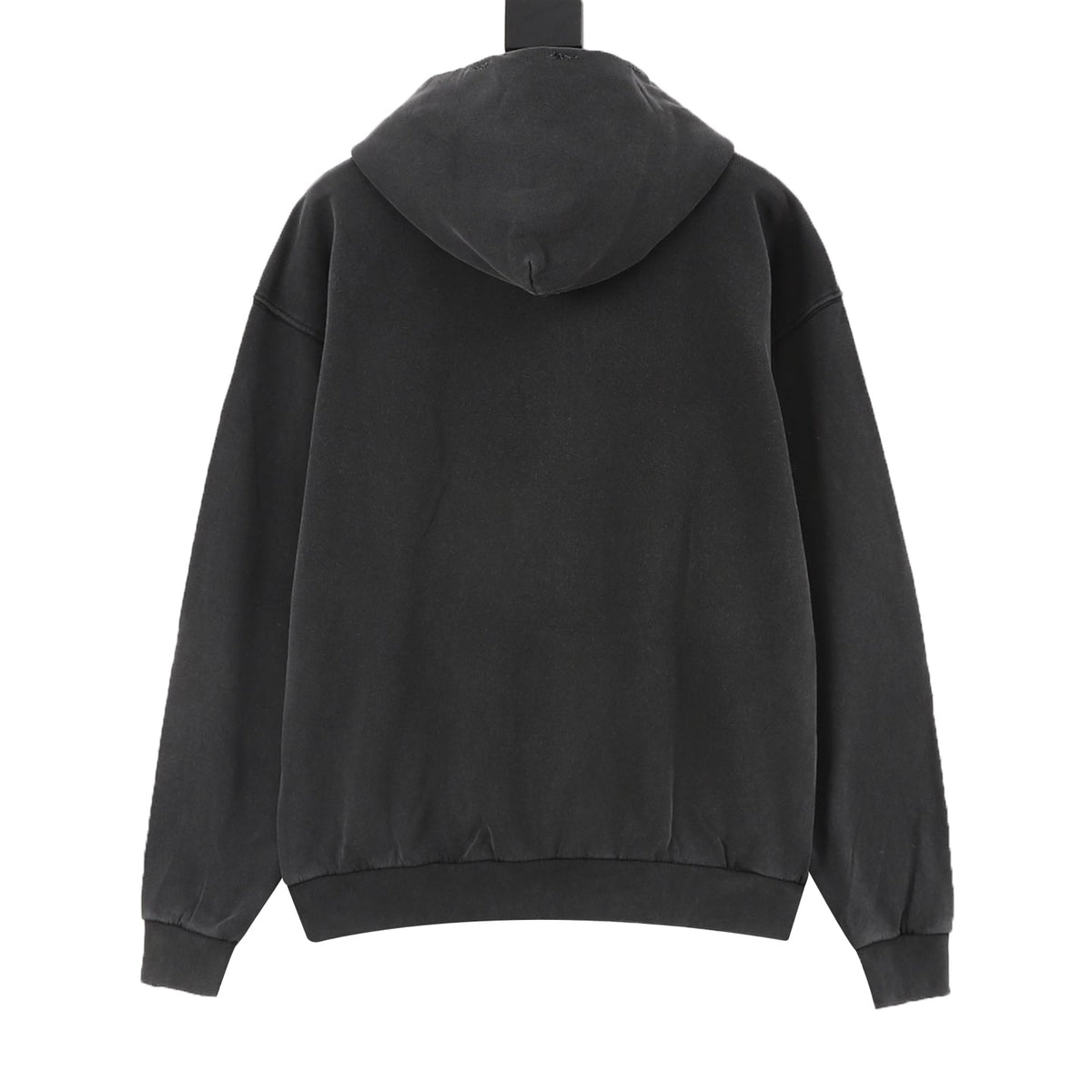 Balenciaga Vintage Destroyed Series Dark Grey Graffiti Logo Hoodie