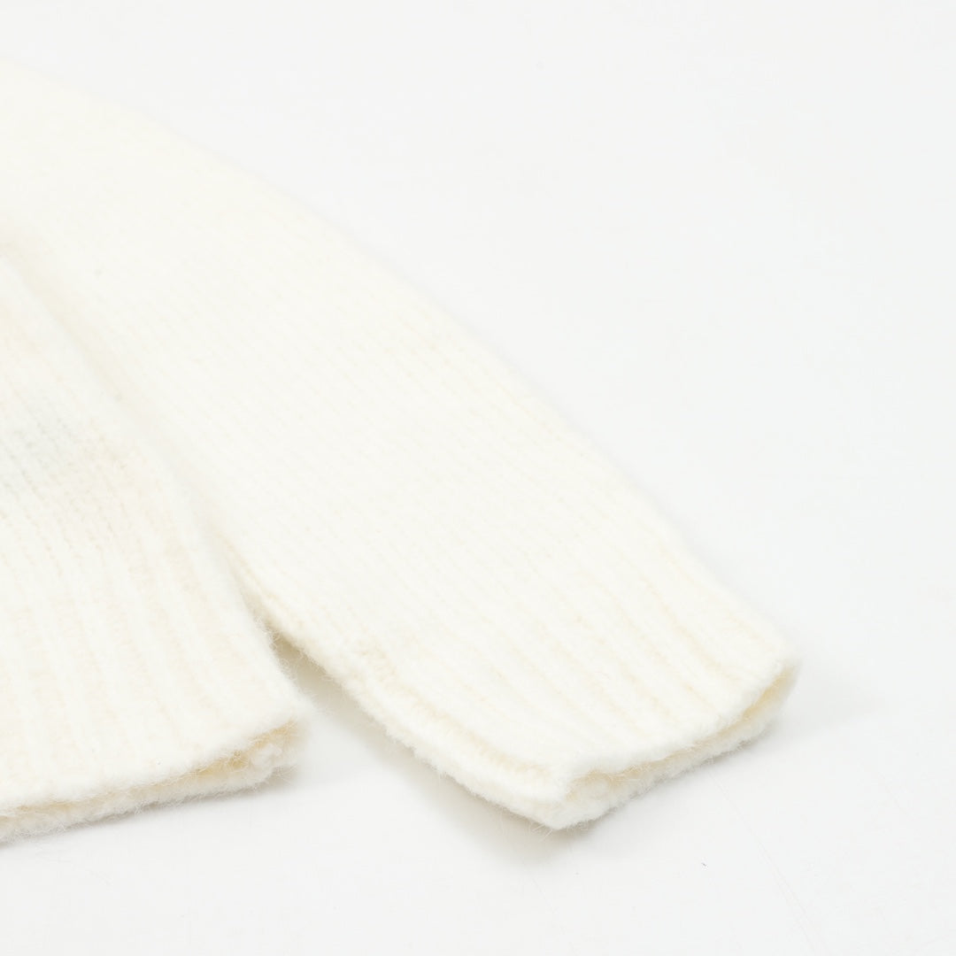 Louis Vuitton LV Logo Crew Neck Knit Sweater Off White