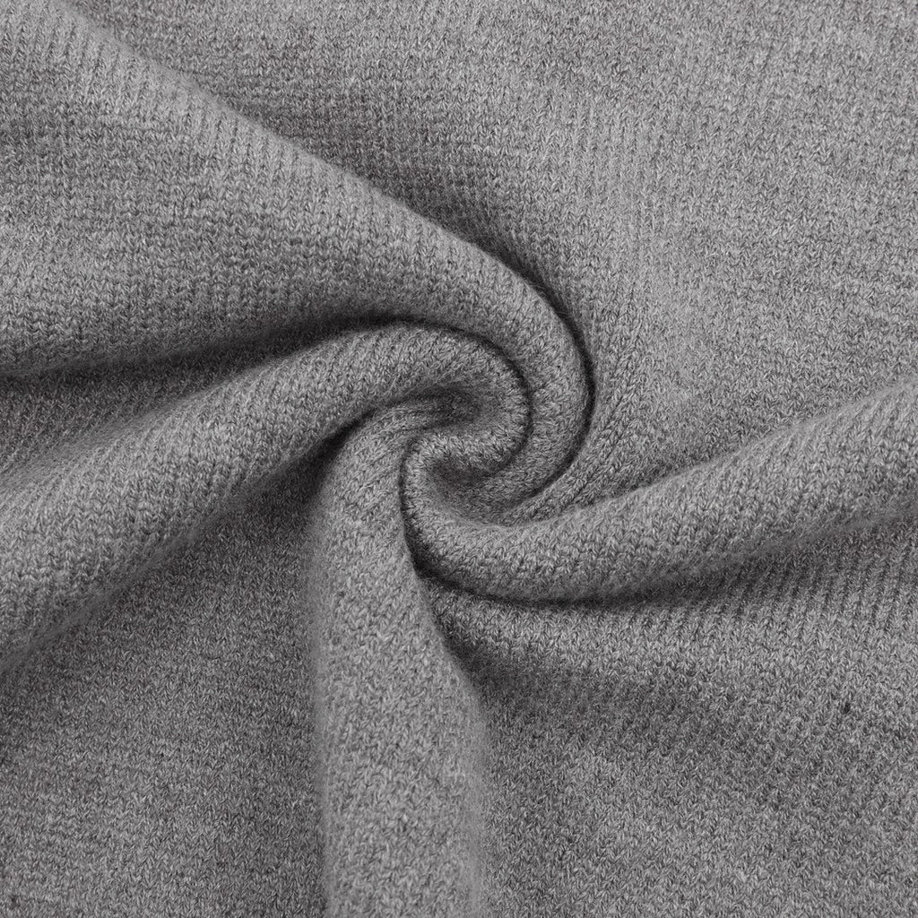 Gucci Vintage Script Logo Crew Neck Wool Sweater Grey