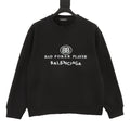 Balenciaga Bad Poker Player Series Black Crew Neck Sweatshirt