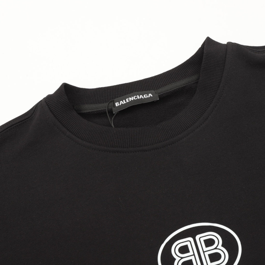 Balenciaga Bad Poker Player Series Black Crew Neck Sweatshirt