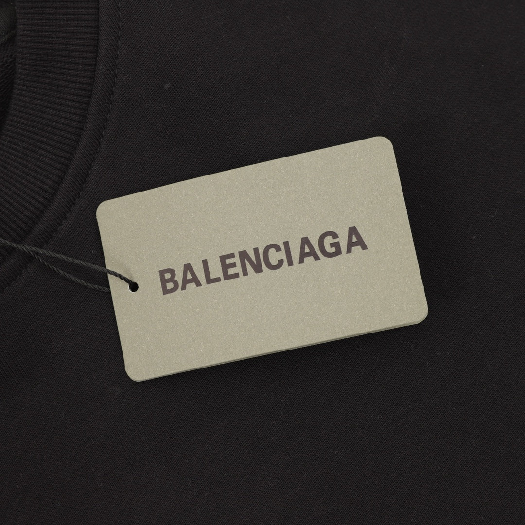 Balenciaga Bad Poker Player Series Black Crew Neck Sweatshirt