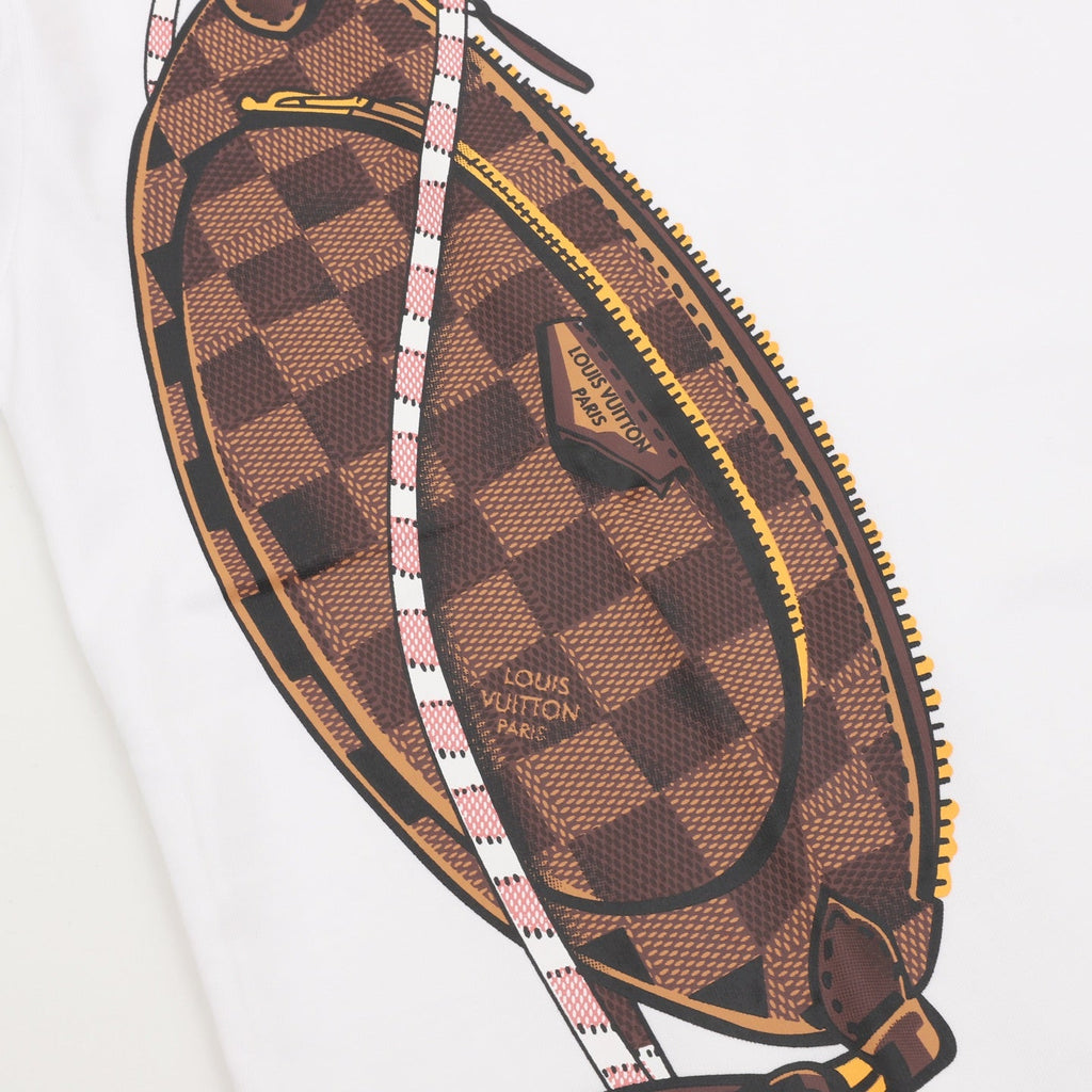 Louis Vuitton Handbag Graphic Print Long Sleeve T-shirt White