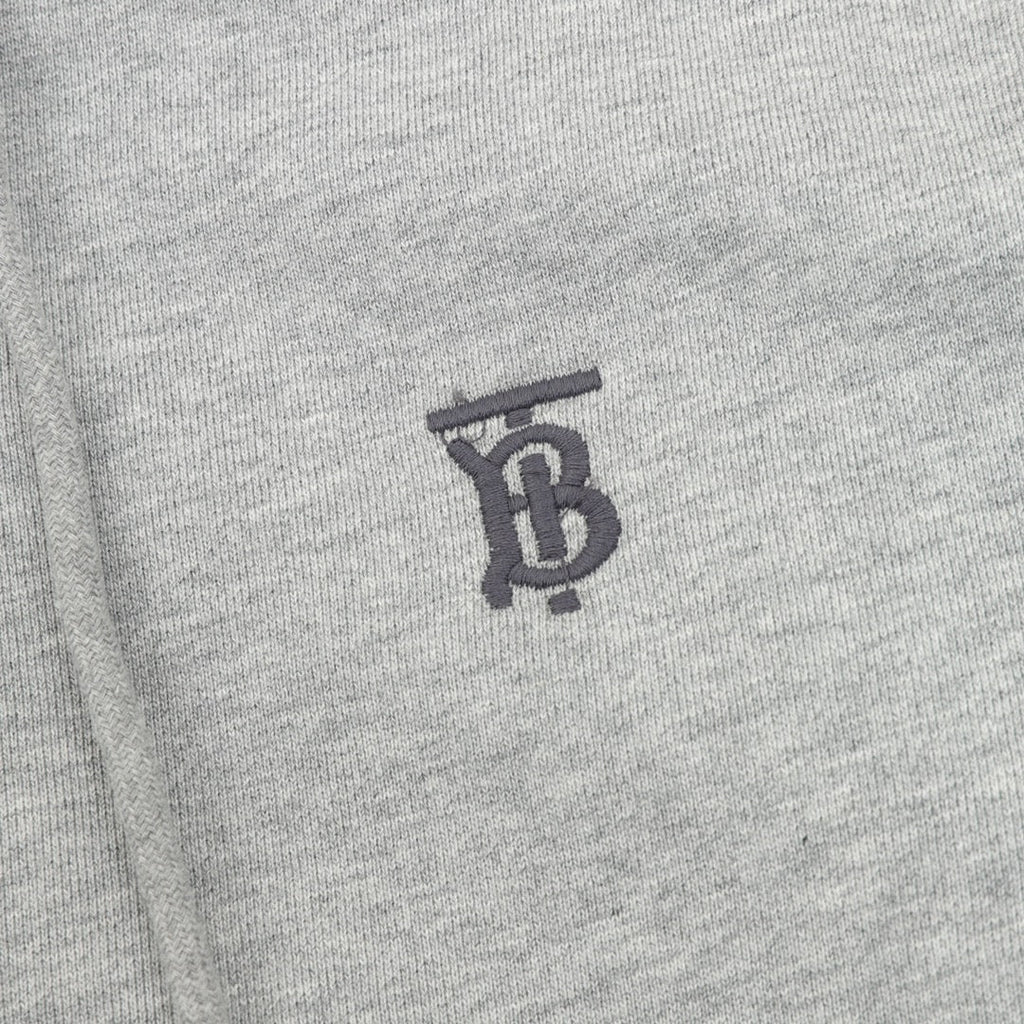 Burberry Vintage Check Panel Grey Zip Up Hoodie