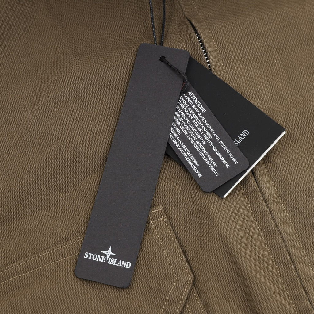 Stone Island Khaki Zip Up Field Jacket