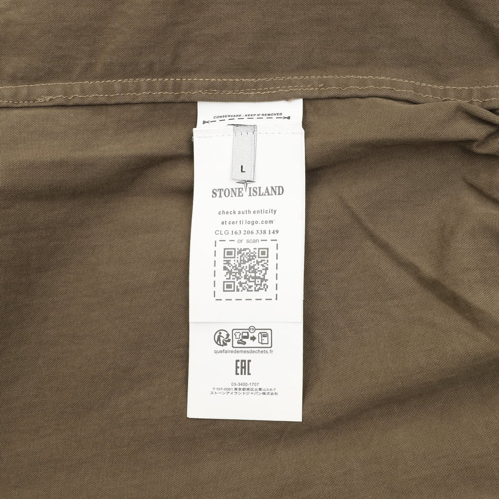 Stone Island Khaki Zip Up Field Jacket
