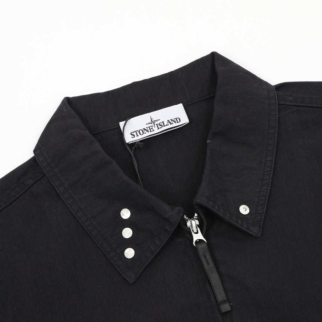 Stone Island Black Zip Up Field Jacket