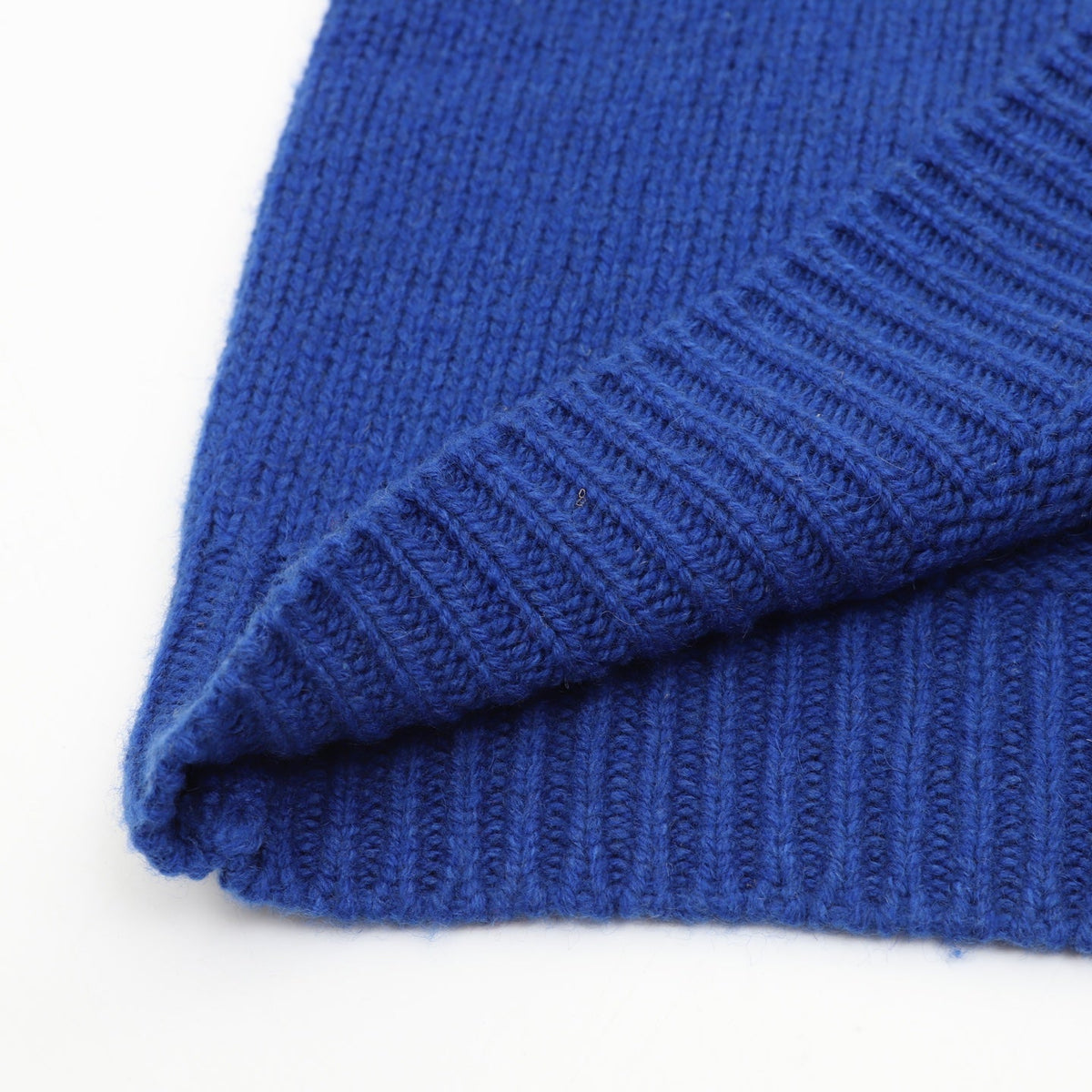 Chanel Double C Diamond Logo Blue Crew Neck Knit Sweater