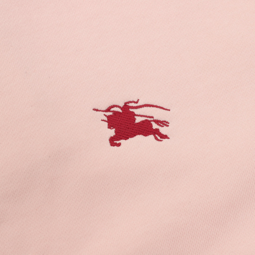 Burberry Equestrian Knight Logo Pink Full Zip Hoodie