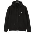 Burberry Equestrian Knight Logo Black Full Zip Hoodie