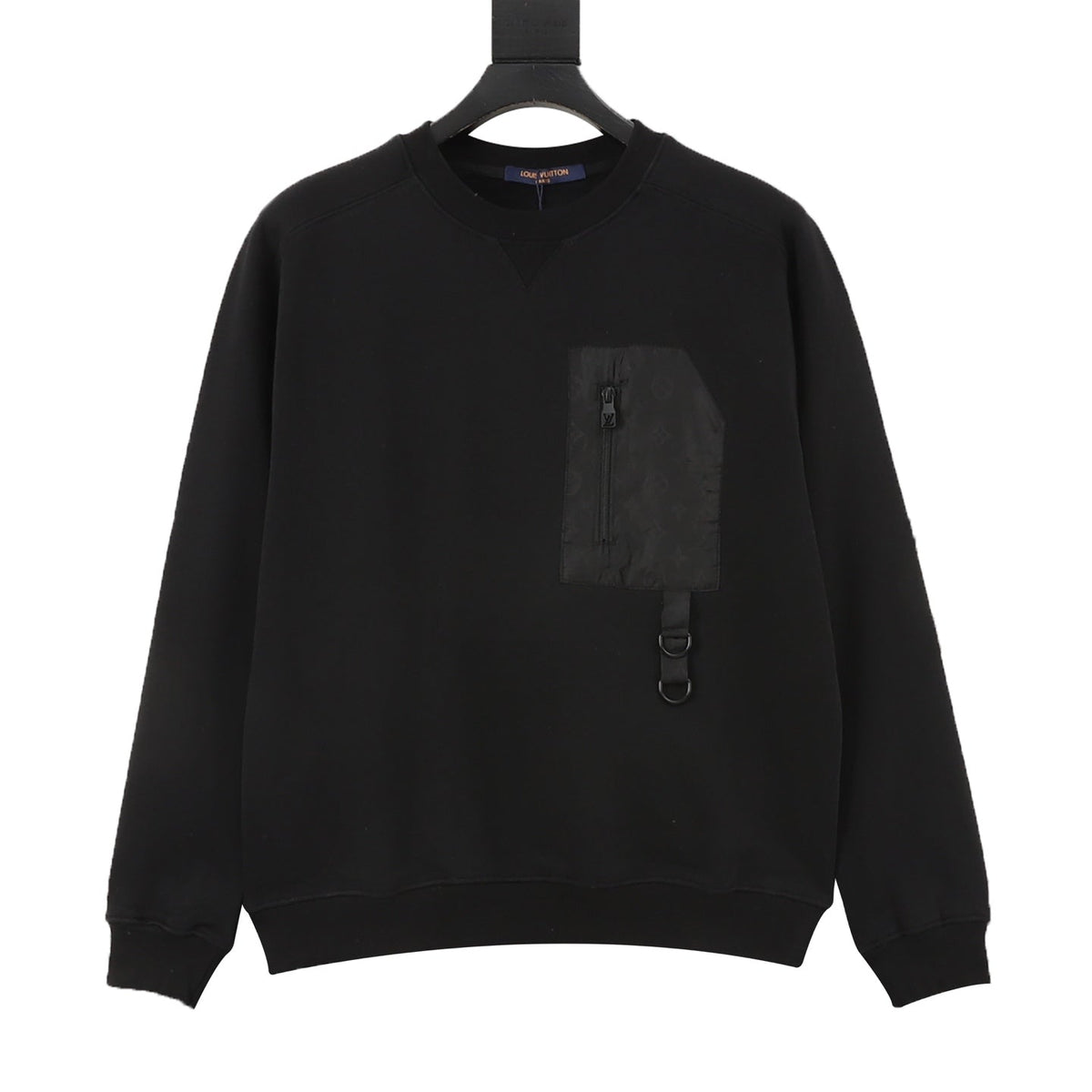 Louis Vuitton Cargo Pocket Crewneck Sweatshirt Black