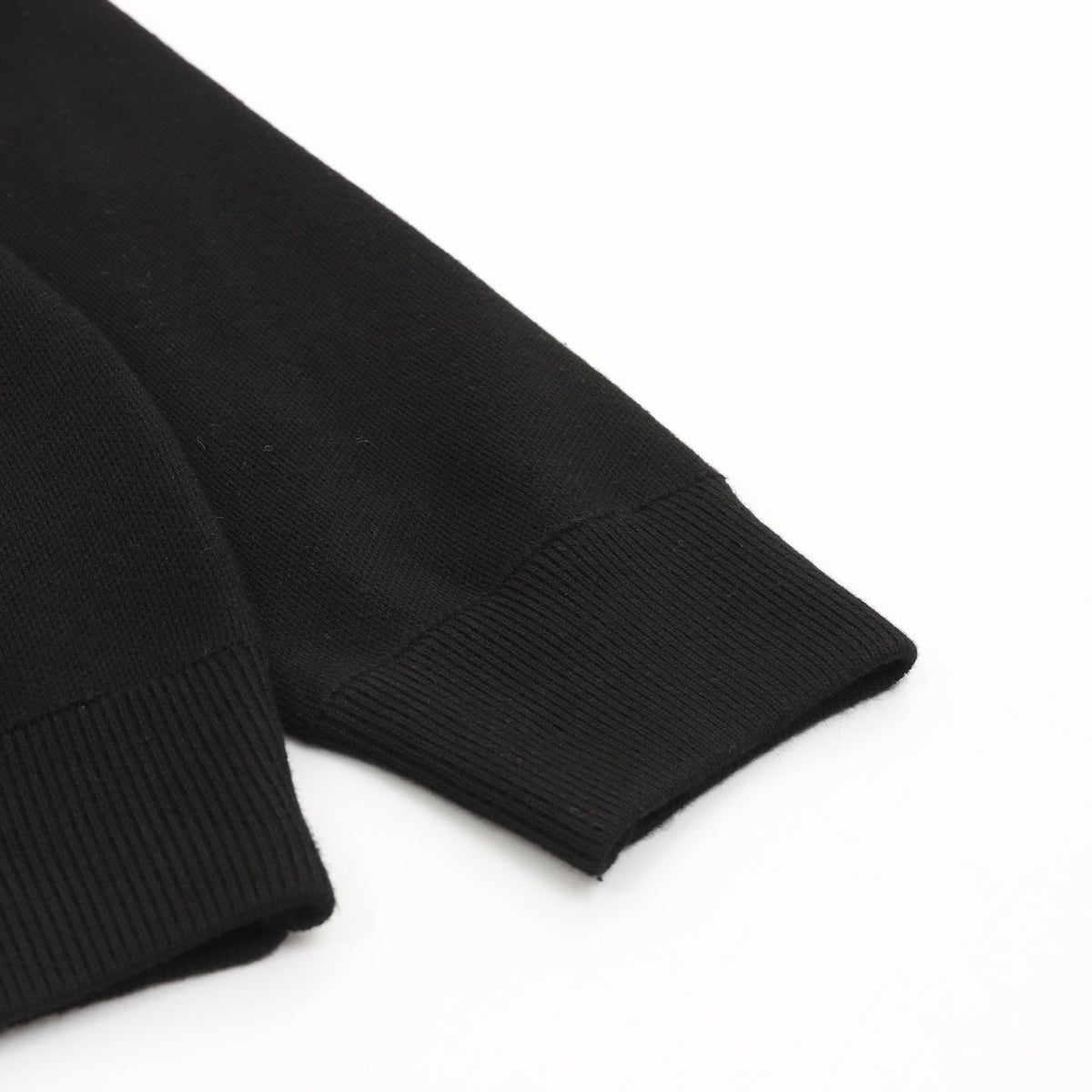Chanel Double C Logo Black Half Zip Turtleneck Knit Sweater