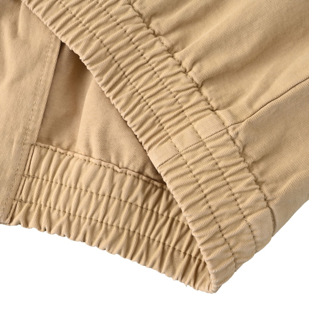 Prada Beige Canvas Harrington Jacket Leather Collar Embroidered Logo